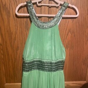 Five Dollar February Find!  Green Goddess Floor-length Dress